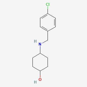molecular formula C13H18ClNO B3236293 4-(4-Chloro-benzylamino)-cyclohexanol CAS No. 1366386-70-0