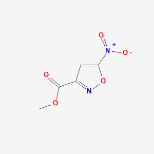 molecular formula C5H4N2O5 B3236313 Methyl 5-nitroisoxazole-3-carboxylate CAS No. 1367269-14-4