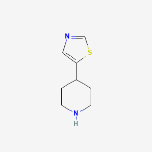 molecular formula C8H12N2S B3236335 5-(Piperidin-4-yl)thiazole CAS No. 1367911-35-0