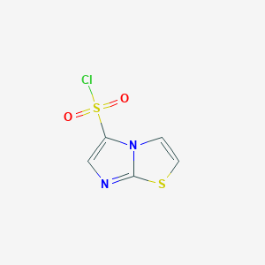 molecular formula C5H3ClN2O2S2 B3236341 Imidazo[2,1-b][1,3]thiazole-5-sulfonyl chloride CAS No. 1367929-96-1