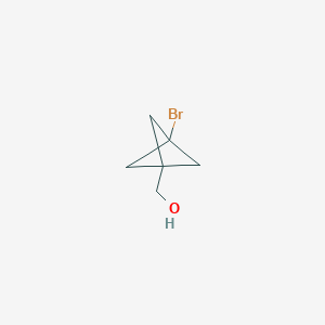 molecular formula C6H9BrO B3236847 (3-Bromo-1-bicyclo[1.1.1]pentanyl)methanol CAS No. 137741-16-3