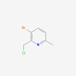 B3236942 3-Bromo-2-chloromethyl-6-methylpyridine CAS No. 1378867-20-9