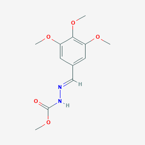 molecular formula C12H16N2O5 B323696 methyl 2-(3,4,5-trimethoxybenzylidene)hydrazinecarboxylate 