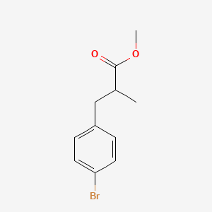 molecular formula C11H13BrO2 B3236991 Methyl 3-(4-bromophenyl)-2-methylpropanoate CAS No. 1379317-31-3