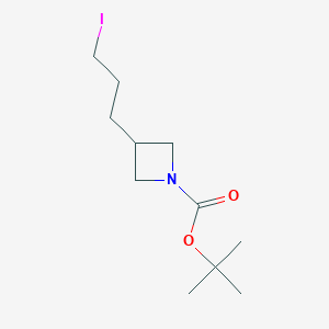 molecular formula C11H20INO2 B3237170 Tert-butyl 3-(3-iodopropyl)azetidine-1-carboxylate CAS No. 1381947-37-0