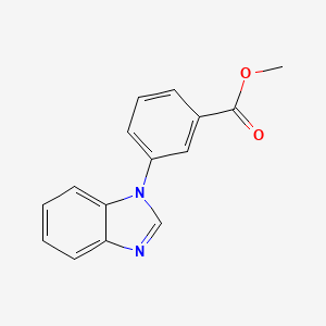 molecular formula C15H12N2O2 B3237177 Methyl 3-(1h-benzo[d]imidazol-1-yl)benzoate CAS No. 1381947-81-4