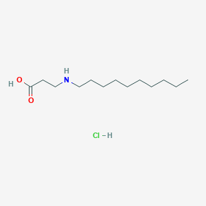 molecular formula C13H28ClNO2 B3237272 3-(Decylamino)propanoic acid hydrochloride CAS No. 1384431-49-5