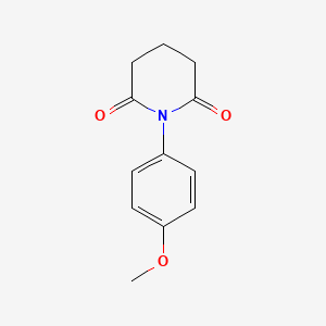molecular formula C12H13NO3 B3237275 1-(4-Methoxyphenyl)piperidine-2,6-dione CAS No. 138480-41-8