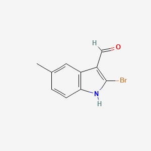 molecular formula C10H8BrNO B3237373 2-Bromo-5-methyl-1H-indole-3-carbaldehyde CAS No. 1388058-58-9