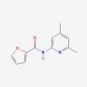 molecular formula C12H12N2O2 B3237405 N-(4,6-dimethylpyridin-2-yl)furan-2-carboxamide 