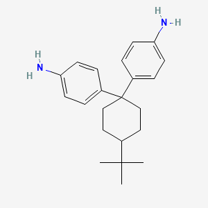 molecular formula C22H30N2 B3237439 Benzenamine, 4,4'-[4-(1,1-dimethylethyl)cyclohexylidene]bis- CAS No. 138966-60-6