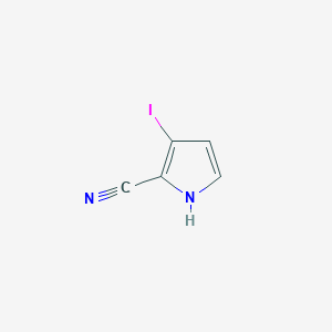 molecular formula C5H3IN2 B3237482 3-Iodo-1H-pyrrole-2-carbonitrile CAS No. 1391069-38-7
