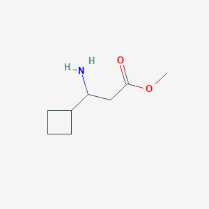 molecular formula C8H15NO2 B3237487 Methyl 3-amino-3-cyclobutylpropanoate CAS No. 1391202-69-9
