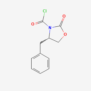 molecular formula C11H10ClNO3 B3237519 (S)-4-Benzyl-2-oxooxazolidine-3-carbonyl chloride CAS No. 139149-49-8