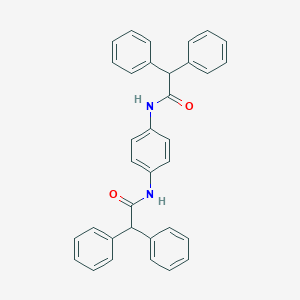 molecular formula C34H28N2O2 B323752 p-Phenylenediamine, N,N'-bis(diphenylacetyl)- 