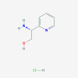 molecular formula C7H11ClN2O B3237537 (R)-2-Amino-2-(pyridin-2-yl)ethanol hydrochloride CAS No. 1391595-31-5