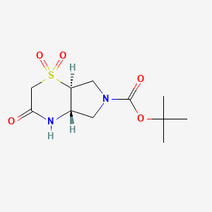 Cis-Tert-Butyl 3-Oxohexahydropyrrolo[3,4-B][1,4]Thiazine-6(2H)-Carboxylate 1,1-Dioxide
