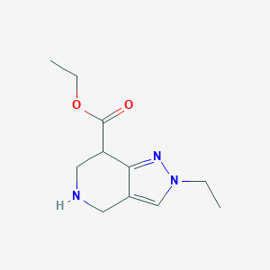 Ethyl 2-ethyl-4,5,6,7-tetrahydro-2H-pyrazolo[4,3-c]pyridine-7-carboxylate