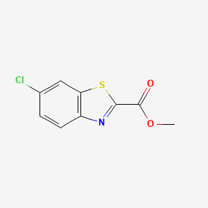 molecular formula C9H6ClNO2S B3237582 Methyl 6-chlorobenzo[d]thiazole-2-carboxylate CAS No. 1392015-56-3