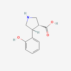 (3R,4S)-rel-4-(2-Hydroxyphenyl)pyrrolidine-3-carboxylic acid