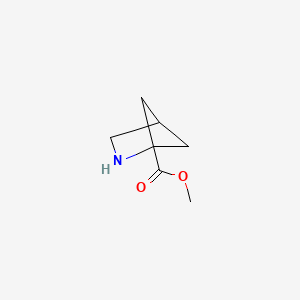 molecular formula C7H11NO2 B3237615 Methyl 2-azabicyclo[2.1.1]hexane-1-carboxylate CAS No. 1392879-21-8