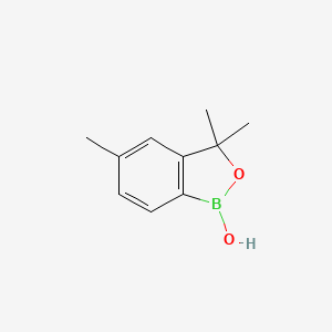 molecular formula C10H13BO2 B3237639 3,3,5-Trimethylbenzo[c][1,2]oxaborol-1(3h)-ol CAS No. 1393477-33-2
