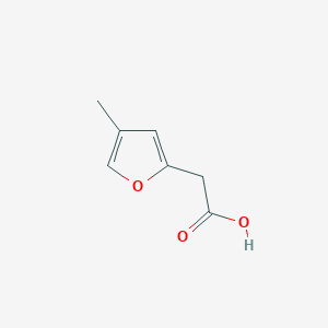 molecular formula C7H8O3 B3237706 2-(4-Methylfuran-2-YL)acetic acid CAS No. 139422-33-6