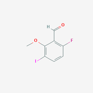 B3237728 6-Fluoro-3-iodo-2-methoxybenzaldehyde CAS No. 1394291-39-4