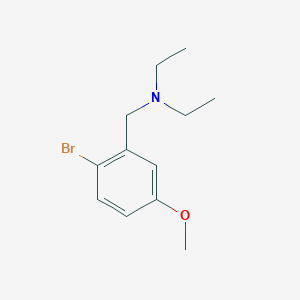 B3237754 2-Bromo-5-methoxy-N,N-diethylbenzylamine CAS No. 1394291-48-5