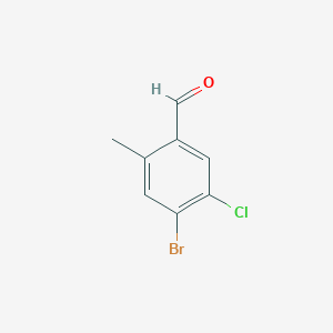 B3237762 4-Bromo-5-chloro-2-methylbenzaldehyde CAS No. 1394291-50-9