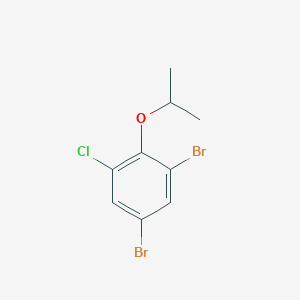 B3237768 2,4-Dibromo-6-chloro-1-isopropoxybenzene CAS No. 1394291-52-1