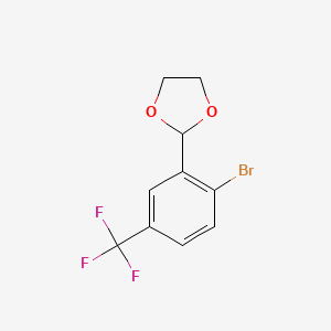 2-(2-Bromo-5-(trifluoromethyl)phenyl)-1,3-dioxolane