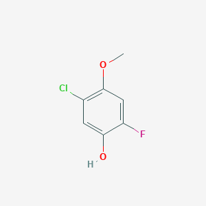 molecular formula C7H6ClFO2 B3237819 5-Chloro-2-fluoro-4-methoxyphenol CAS No. 1394953-79-7