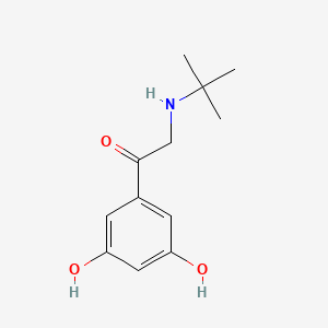 molecular formula C12H17NO3 B3237830 Terbutalone CAS No. 139508-58-0