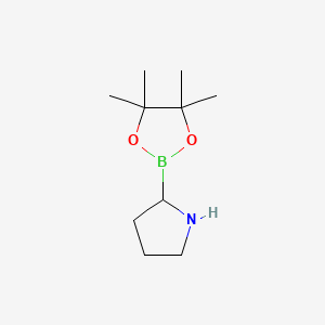 2-(4,4,5,5-Tetramethyl-1,3,2-dioxaborolan-2-yl)pyrrolidine