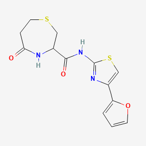 N-(4-(furan-2-yl)thiazol-2-yl)-5-oxo-1,4-thiazepane-3-carboxamide