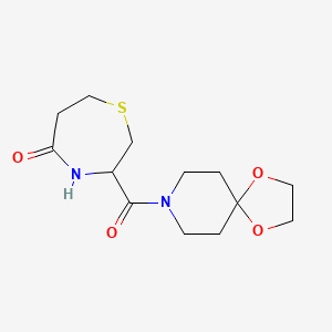 3-(1,4-Dioxa-8-azaspiro[4.5]decane-8-carbonyl)-1,4-thiazepan-5-one