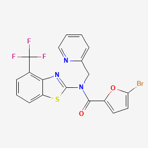 5-bromo-N-(pyridin-2-ylmethyl)-N-(4-(trifluoromethyl)benzo[d]thiazol-2-yl)furan-2-carboxamide