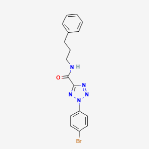 2-(4-bromophenyl)-N-(3-phenylpropyl)-2H-tetrazole-5-carboxamide