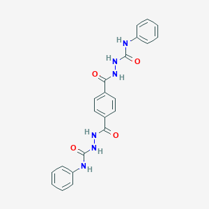 molecular formula C22H20N6O4 B323797 N1,N4-BIS[(PHENYLCARBAMOYL)AMINO]BENZENE-1,4-DICARBOXAMIDE 