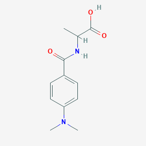 molecular formula C12H16N2O3 B3238008 2-{[4-(二甲氨基)苯基]甲酰胺基}丙酸 CAS No. 1396965-20-0