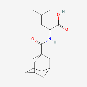 molecular formula C17H27NO3 B3238010 2-[(1-Adamantylcarbonyl)amino]-4-methylpentanoic acid CAS No. 1396980-32-7