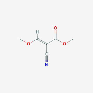 molecular formula C6H7NO3 B3238038 Methyl 2-cyano-3-methoxyacrylate CAS No. 13974-74-8
