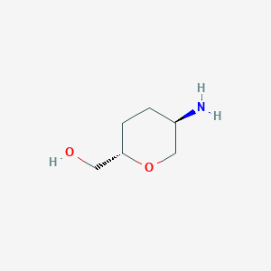 molecular formula C6H13NO2 B3238061 ((2S,5R)-5-Aminotetrahydro-2H-pyran-2-yl)methanol CAS No. 1398569-79-3