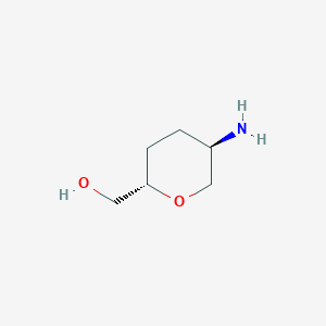 molecular formula C6H13NO2 B3238061 [(2S,5R)-5-aminooxan-2-yl]methanol CAS No. 1398569-79-3