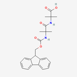 molecular formula C23H26N2O5 B3238075 Fmoc-Aib-Aib-OH CAS No. 139881-77-9