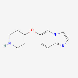 molecular formula C12H15N3O B3238092 6-(4-Piperidyloxy)imidazo[1,2-a]pyridine CAS No. 1400764-56-8