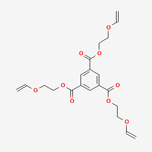 molecular formula C21H24O9 B3238160 1,3,5-Benzenetricarboxylic acid, 1,3,5-tris[2-(ethenyloxy)ethyl] ester CAS No. 140220-84-4