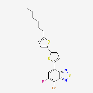 4-Bromo-5-fluoro-7-[5-(5-hexylthiophen-2-yl)thiophen-2-yl]-2,1,3-benzothiadiazole