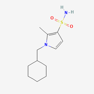 1-(Cyclohexylmethyl)-2-methyl-1H-pyrrole-3-sulfonamide